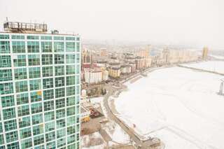 Апарт-отели Grand Alatau Naberezhnaya A Class Apartment Нур-Султан Большой двухместный номер с 1 кроватью-21